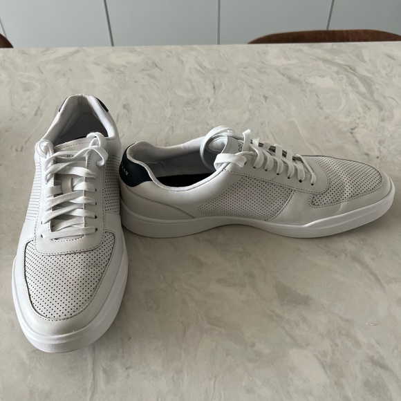 White Cole Haan Grand Cross Court Sneakers Size 10 - Picture 4 of 6